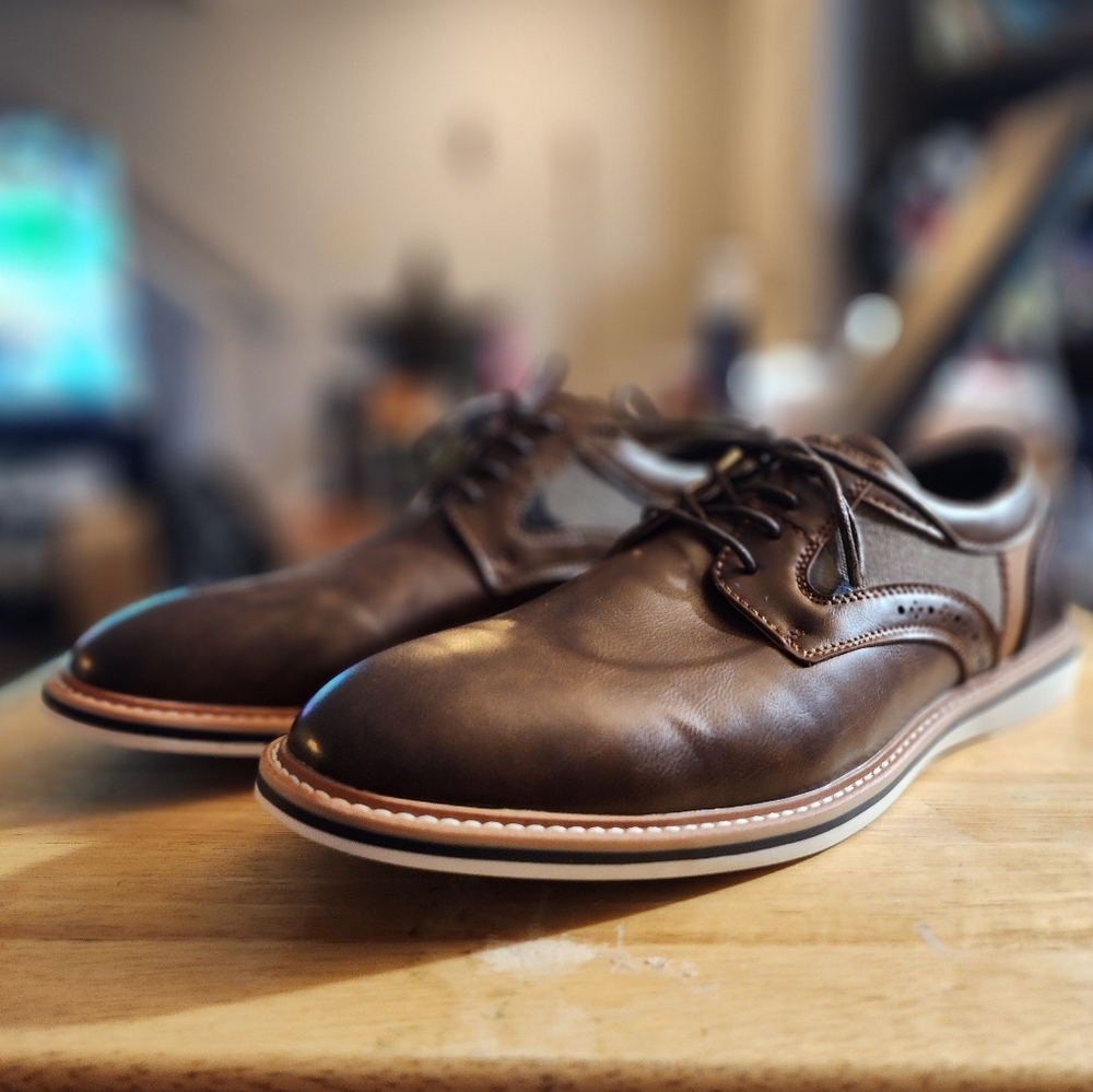 Steve Madden "Vylla" mens size 13 Oxford in congac